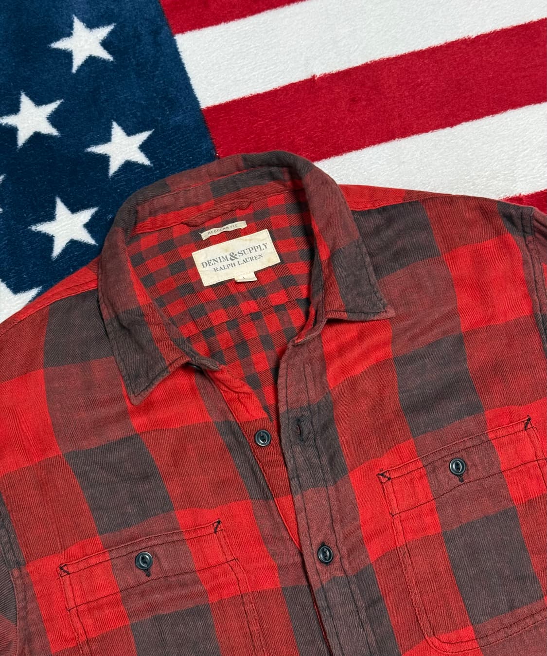 폴로 데님앤서플라이 버팔로체크셔츠 플란넬셔츠 polo vintage 상품이미지6