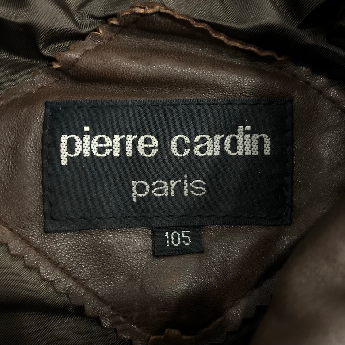 피에르가르뎅 양가죽 봄버 브라운 레더 가죽 자켓 상품이미지6