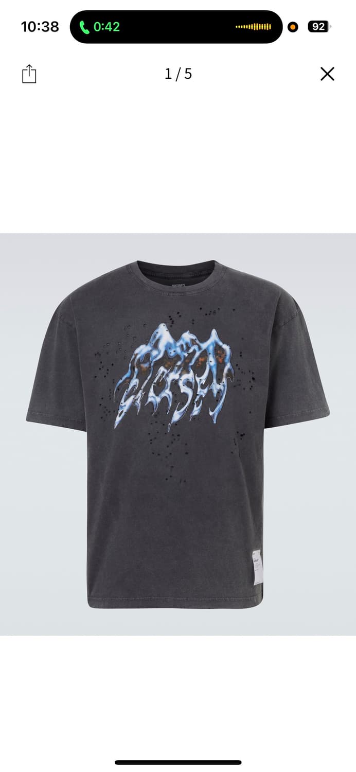 (XL/L/M)25fw 새티스파이 모스테크 로고 티셔츠 상품이미지1