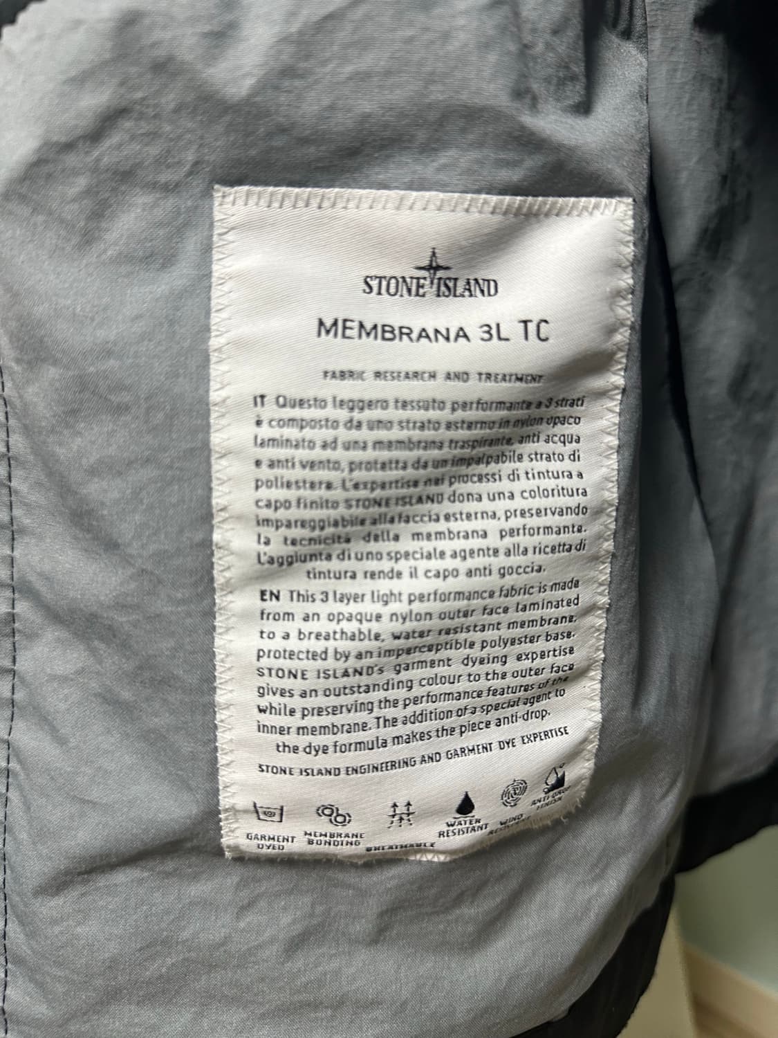 스톤아일랜드 22ss멤브라나 M사이즈 매장판 상품이미지8