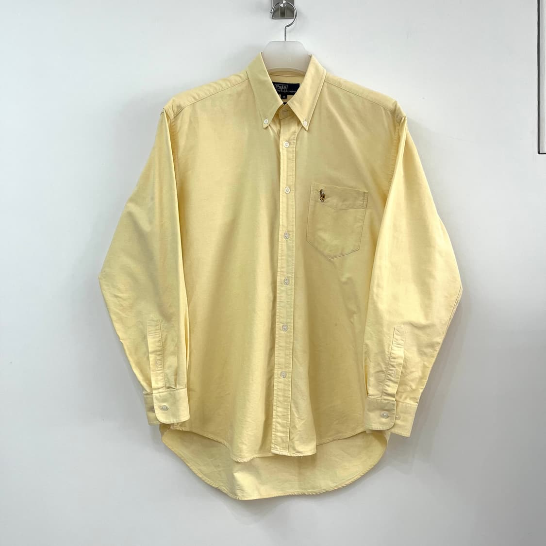 폴로 랄프로렌 원포켓 옐로우 코튼 셔츠 남방 상품이미지2
