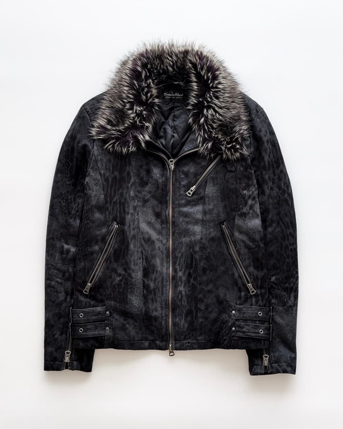 Tornado mart Black Leopard Fur jacket 상품이미지1