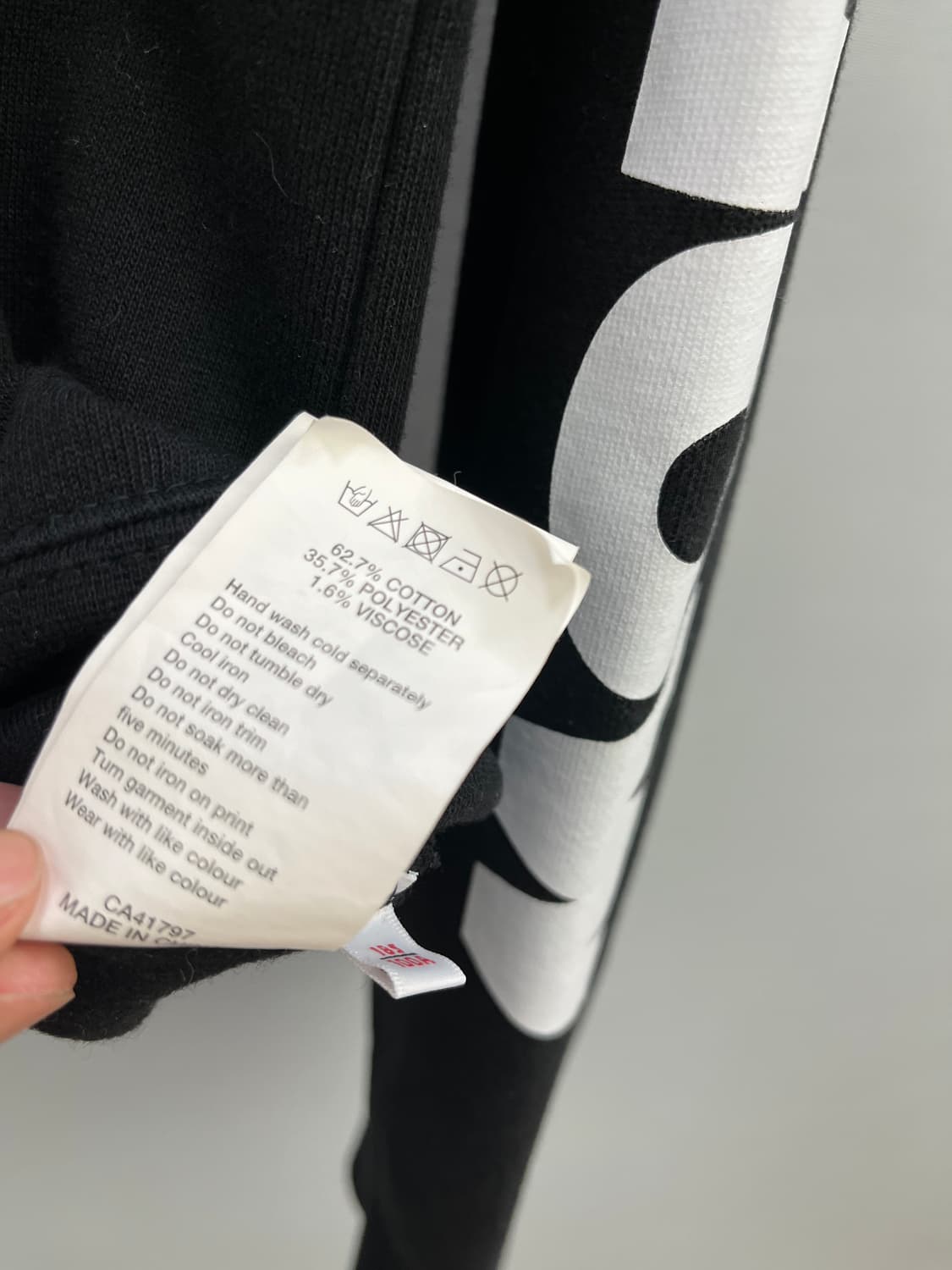 Aape 에이프 블랙 후드집업 상품이미지10