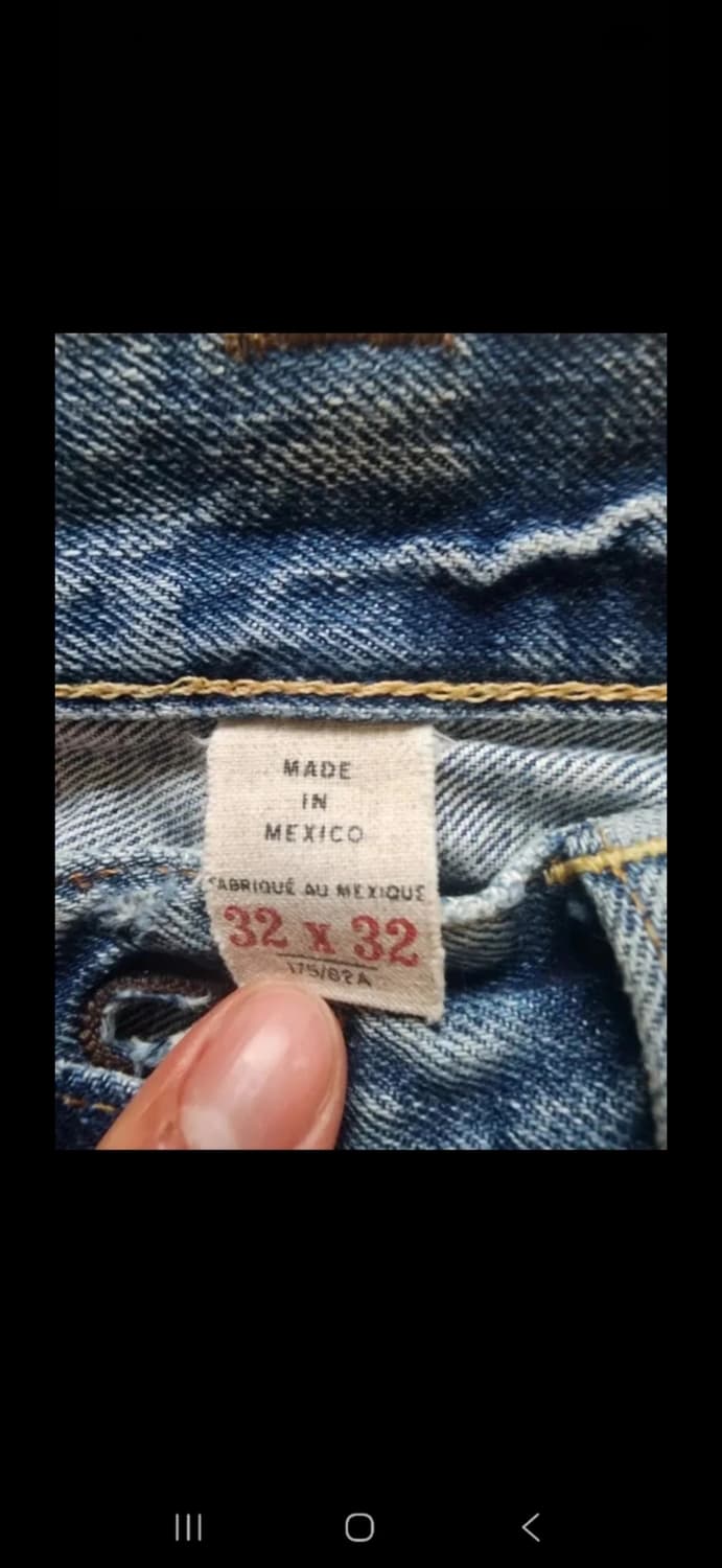 RRL 슬림핏 리페어 디스트로이드 데님 팬츠 32-32 상품이미지8