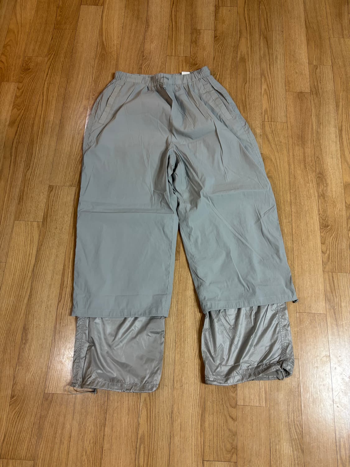 Mens Drawstring Layered Pants 상품이미지3