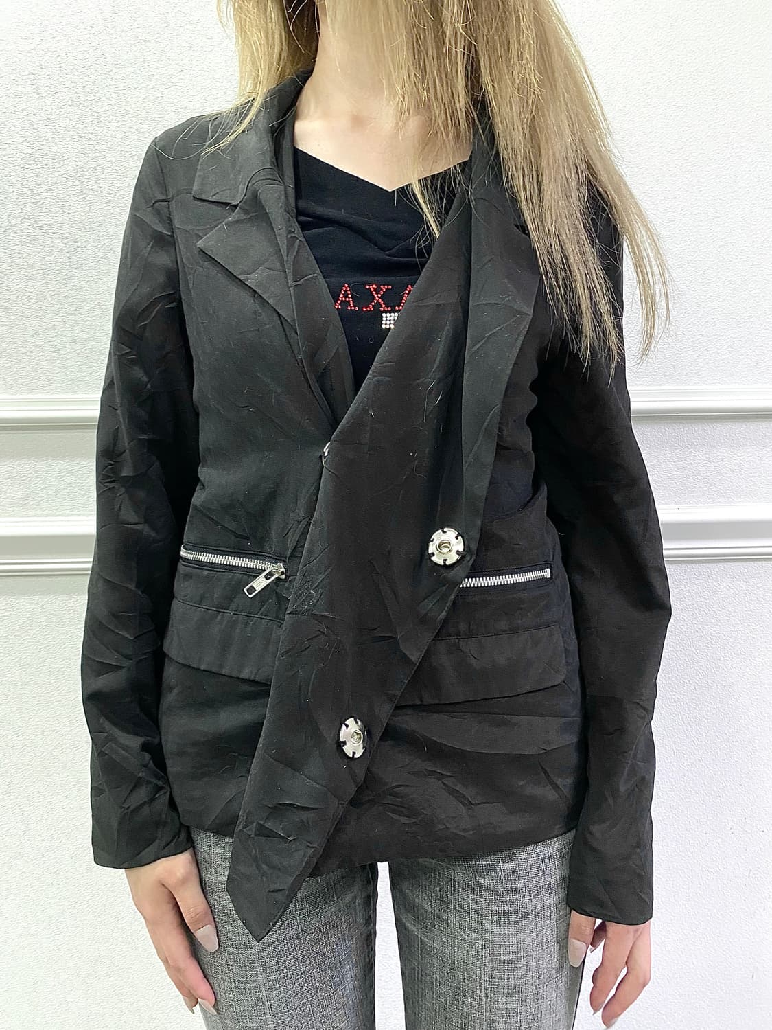 Hedi-Girl Pyramid Button Detail Jacket 상품이미지5
