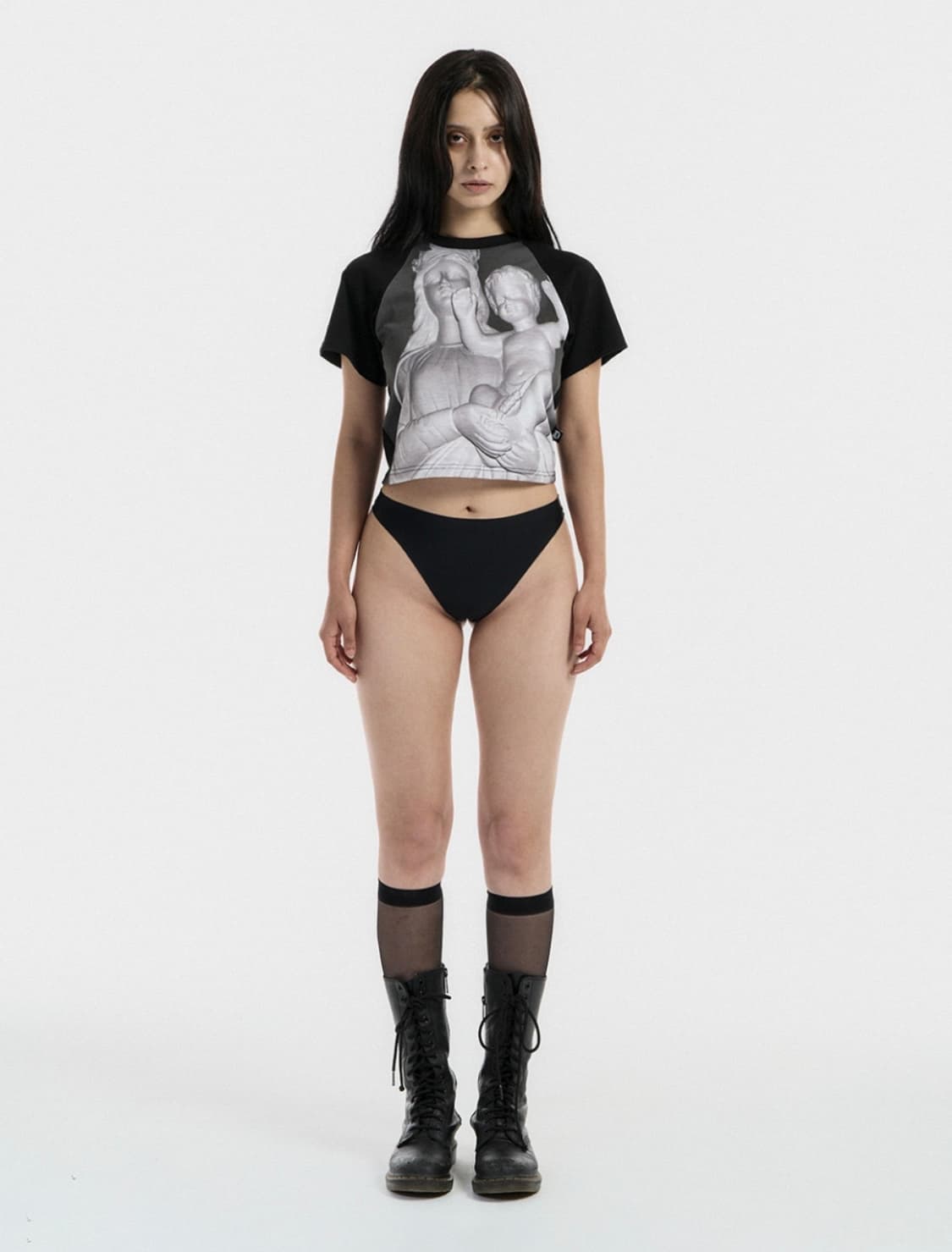 Sculpture reglan crop top 상품이미지3