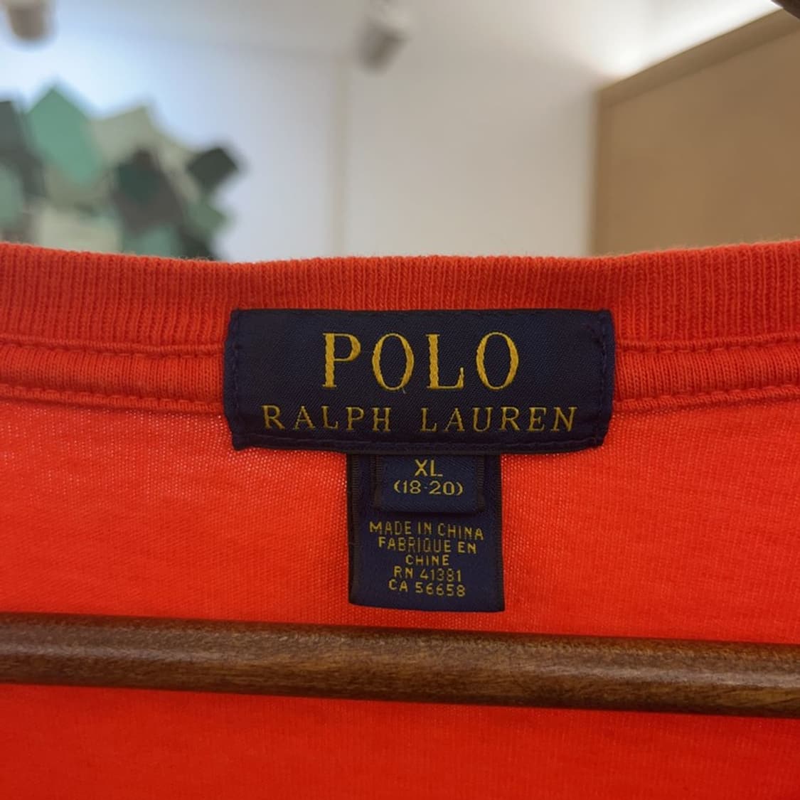 폴로 랄프로렌 Y2K 레트로 빈티지 오렌지 롱슬리브 XL C09521 상품이미지5