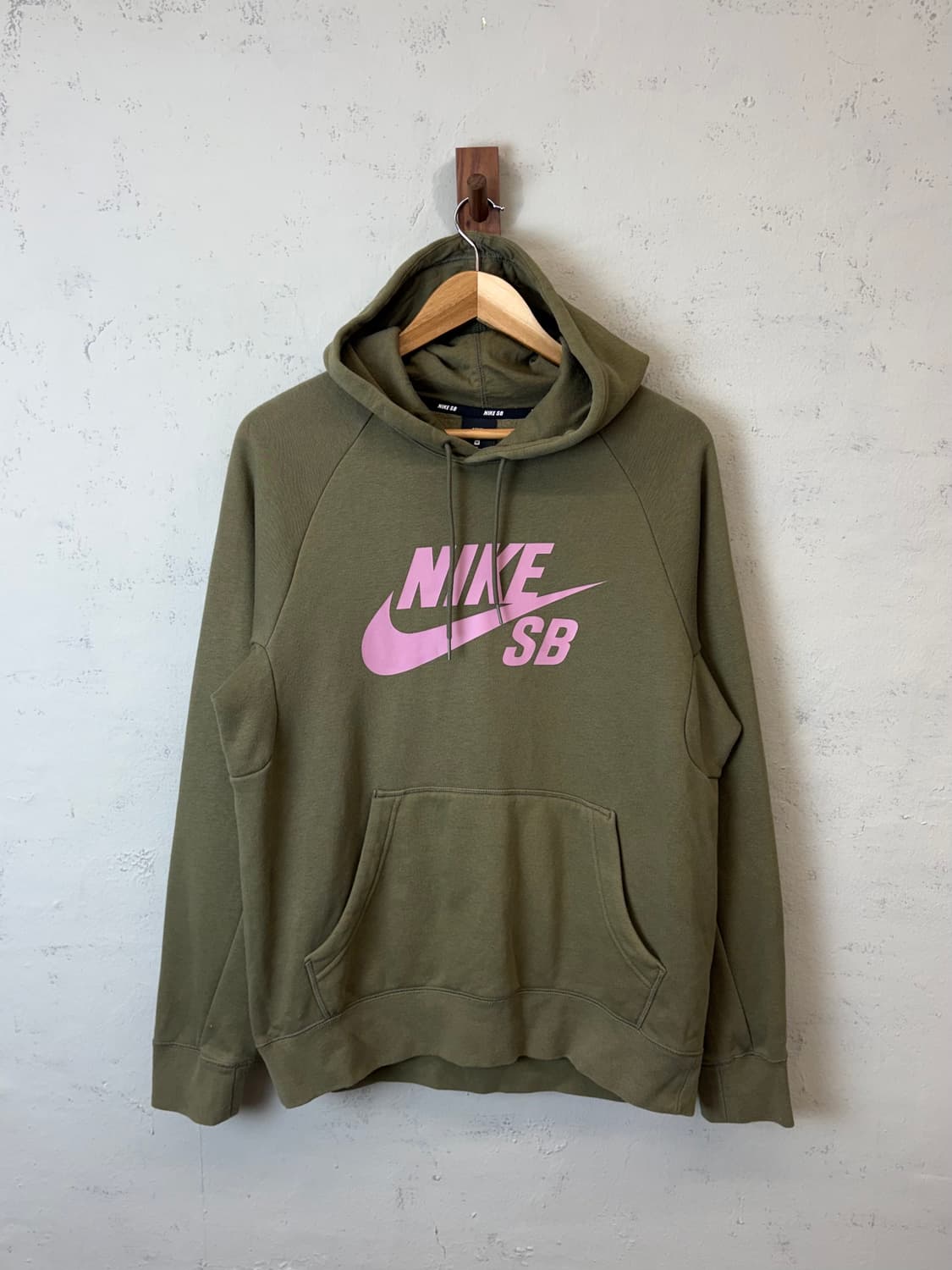 나이키SB 빅로고 카키 후드티 상품이미지1