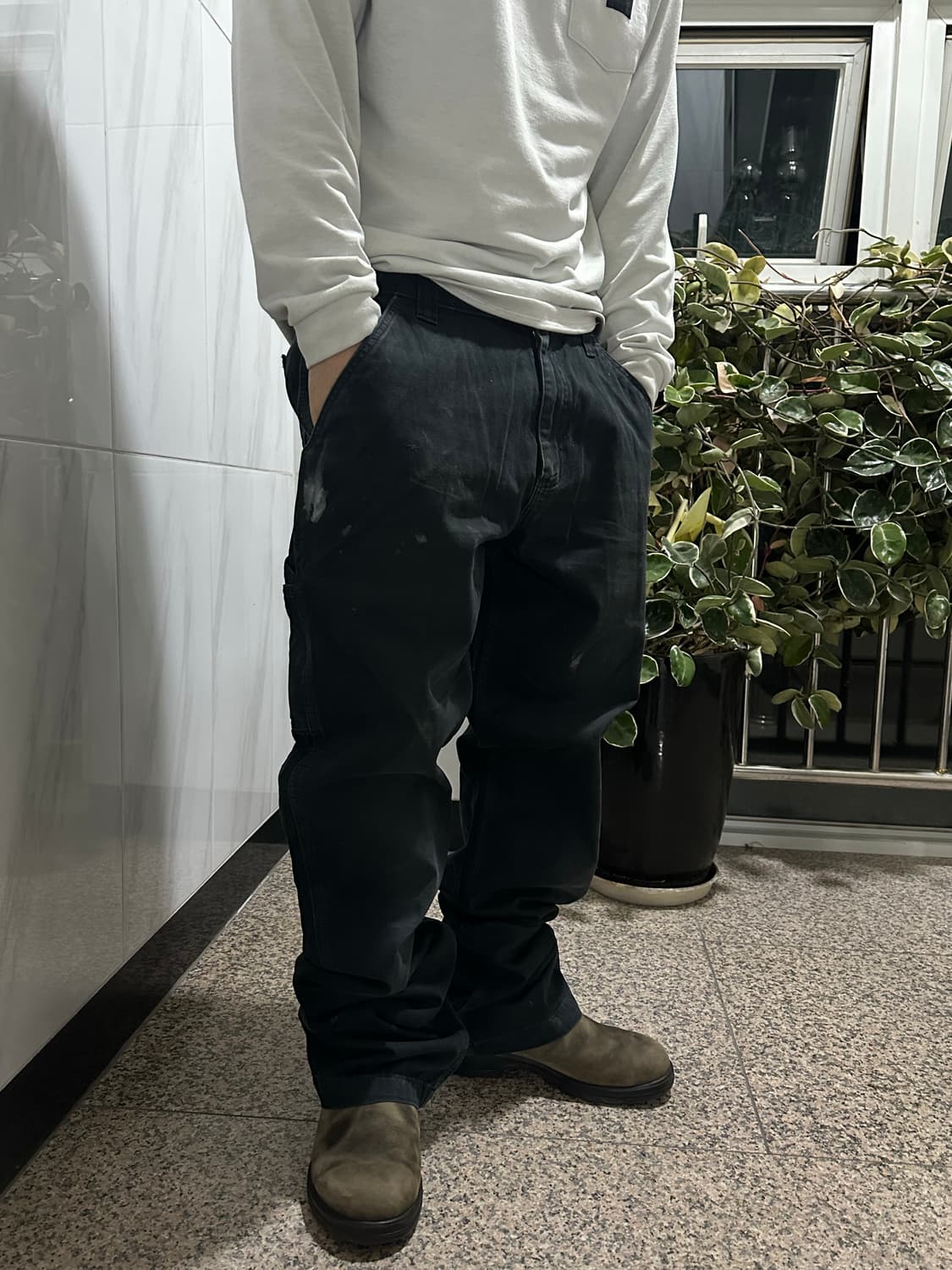 [칼하트] •Carhartt Carpenter Pants B324-BLK 상품이미지2