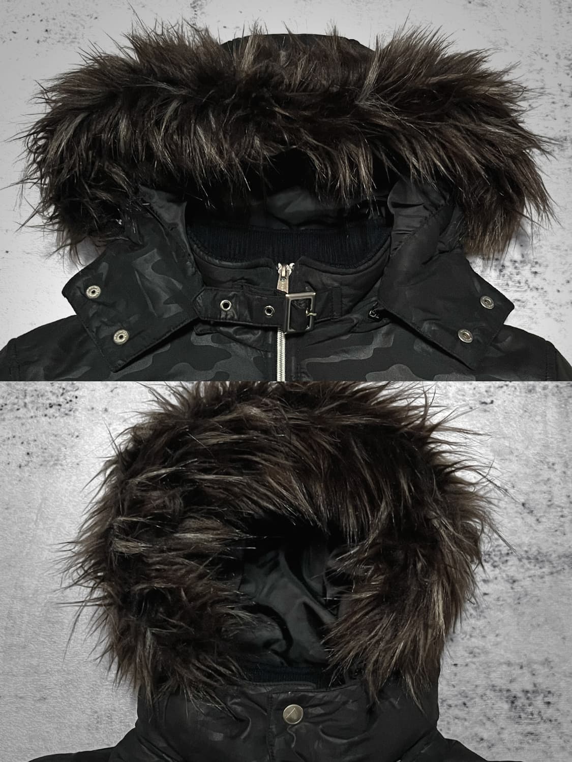 (air walk) camo fur hood jacket  상품이미지2