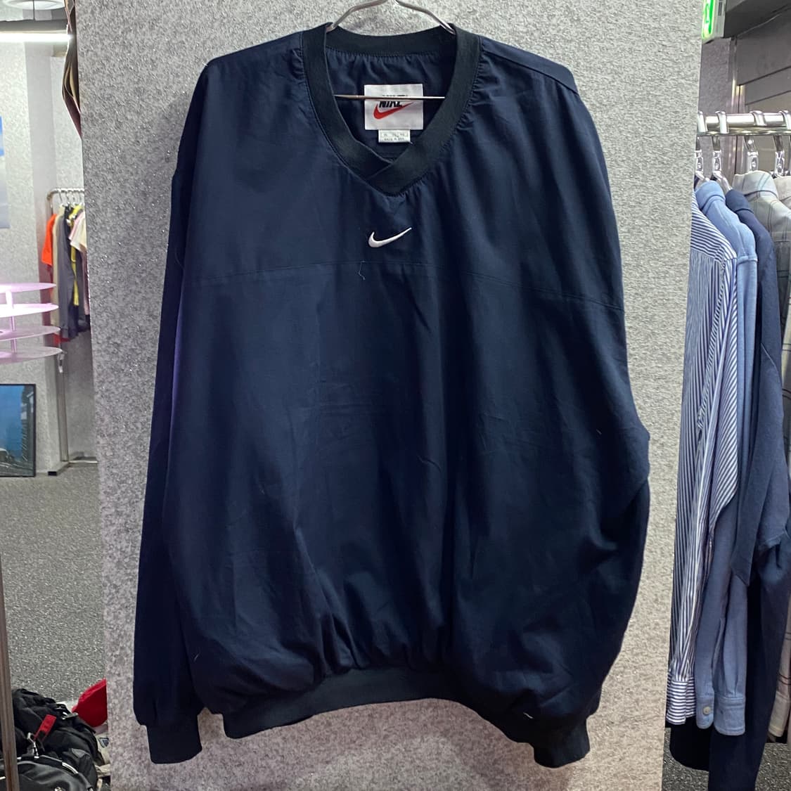 나이키 미들스우시 오버핏 네이비 웜업 B4047 상품이미지2