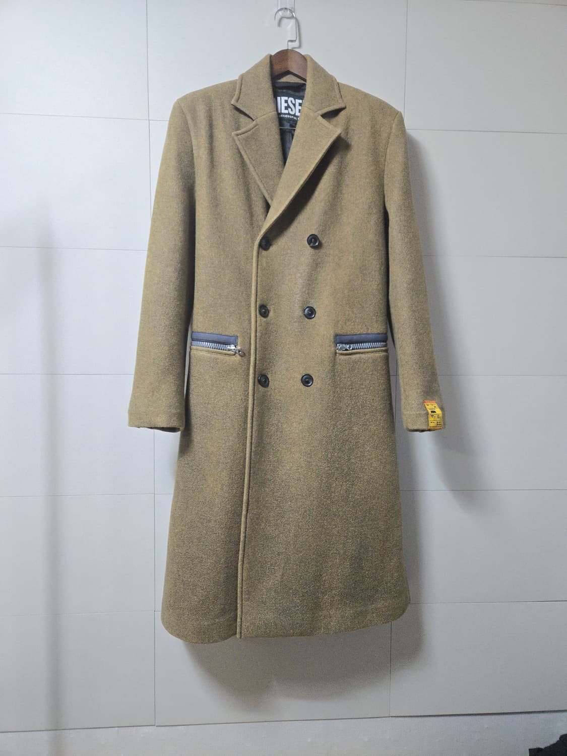 디젤 DIESEL 울 체스터 롱 코트 M 95~100 상품이미지1