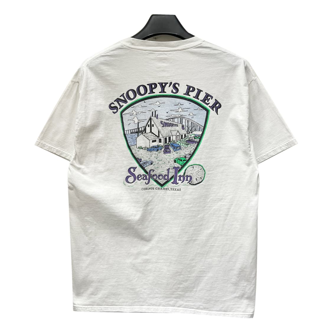 USA 빈티지 스누피스 피어 반팔티 L 상품이미지3
