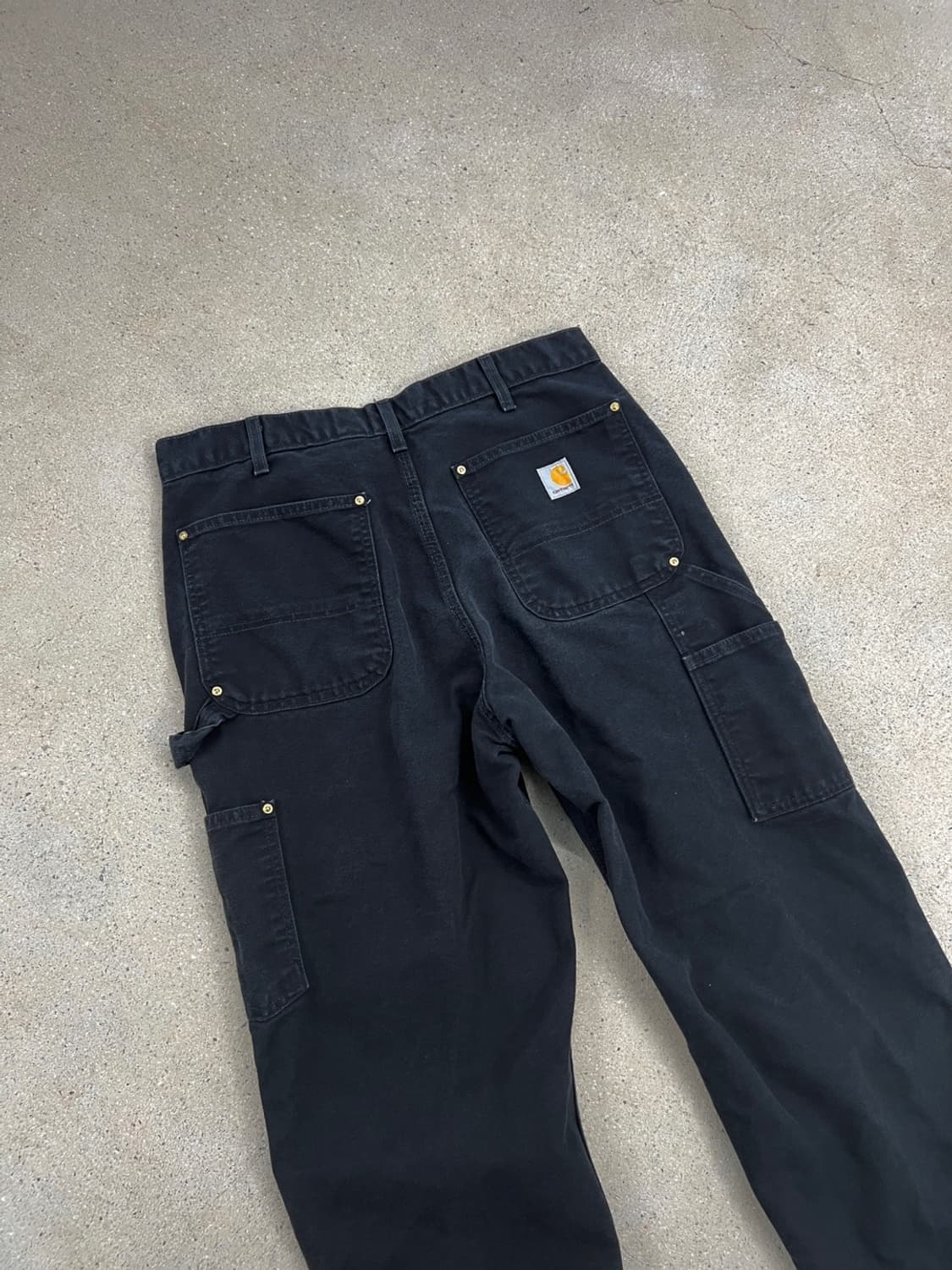 칼하트 블랙 더블니 팬츠 상품이미지6