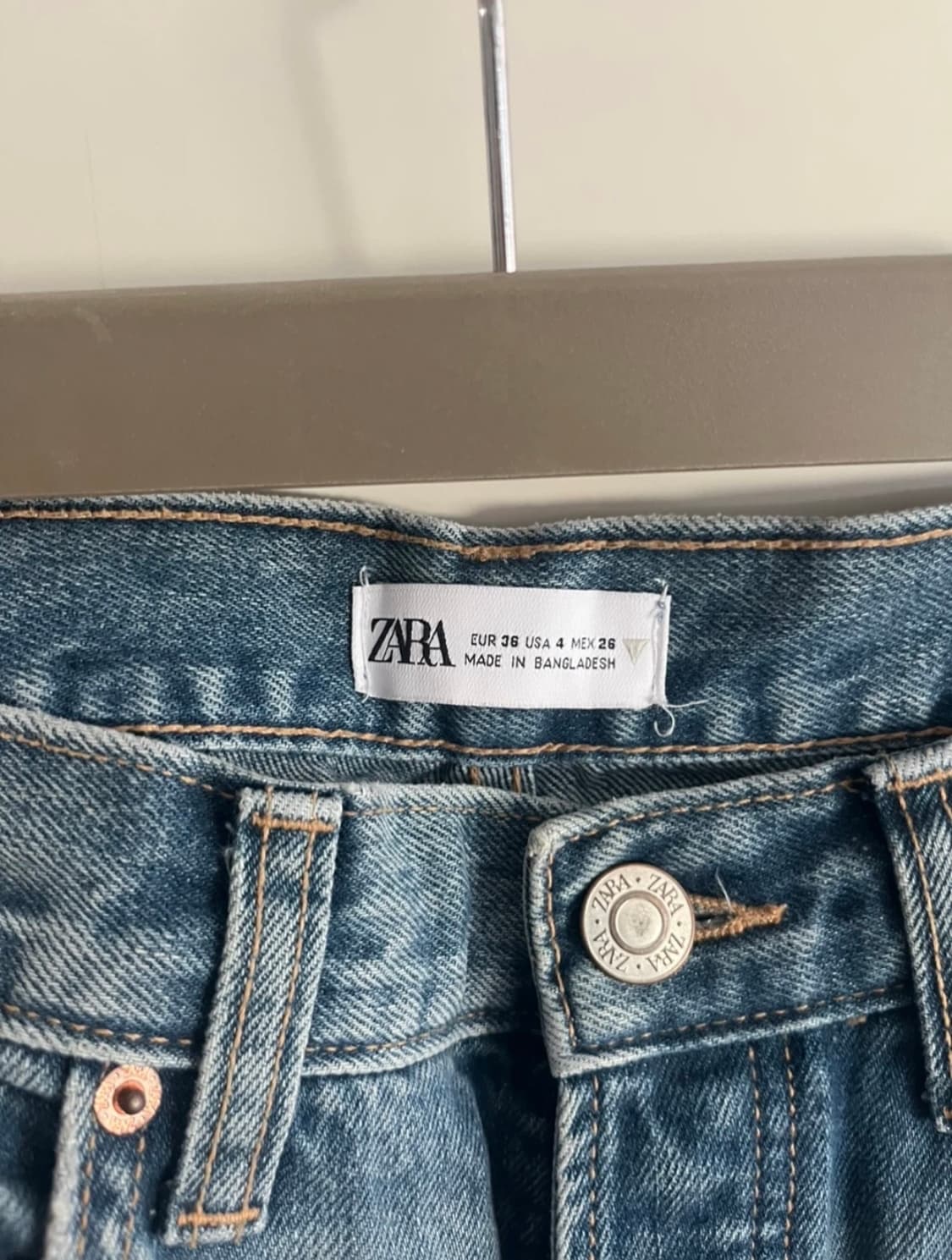 (새상품)ZARA 데님 청바지 EUR 36 스트레이트 상품이미지1