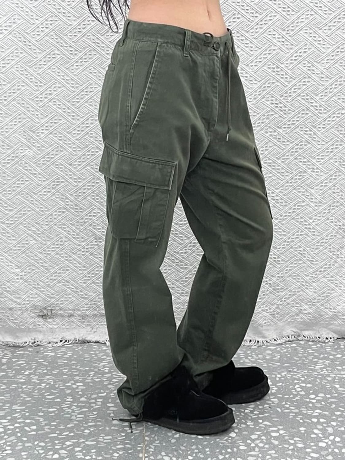 유니폼브릿지 빈티지 트러커 말차카키 워크 카고팬츠 M C10762 상품이미지1