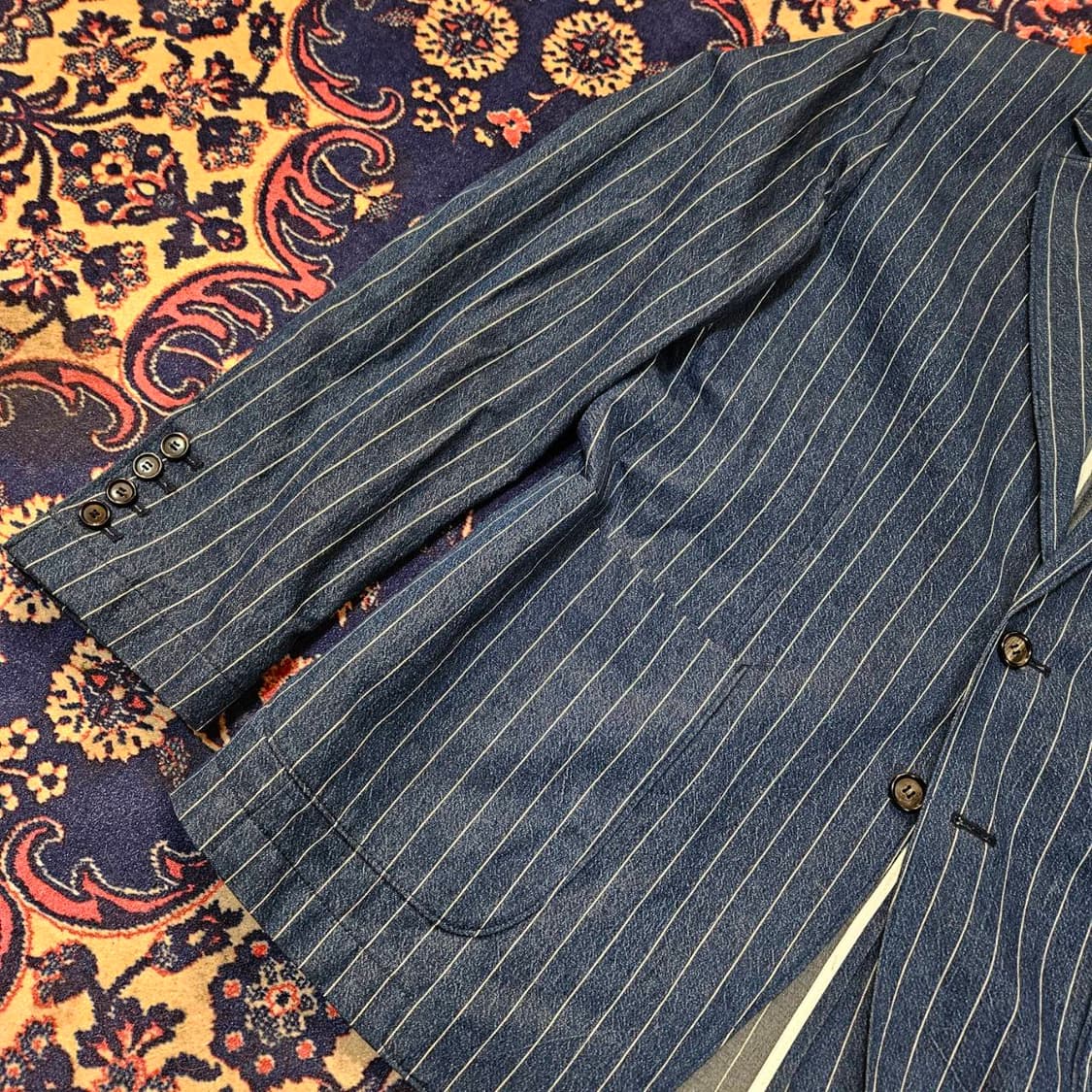 킨록 엔더슨(Kinloch) 린넨 코튼 혼방 투버튼 블레이져 자켓 상품이미지3