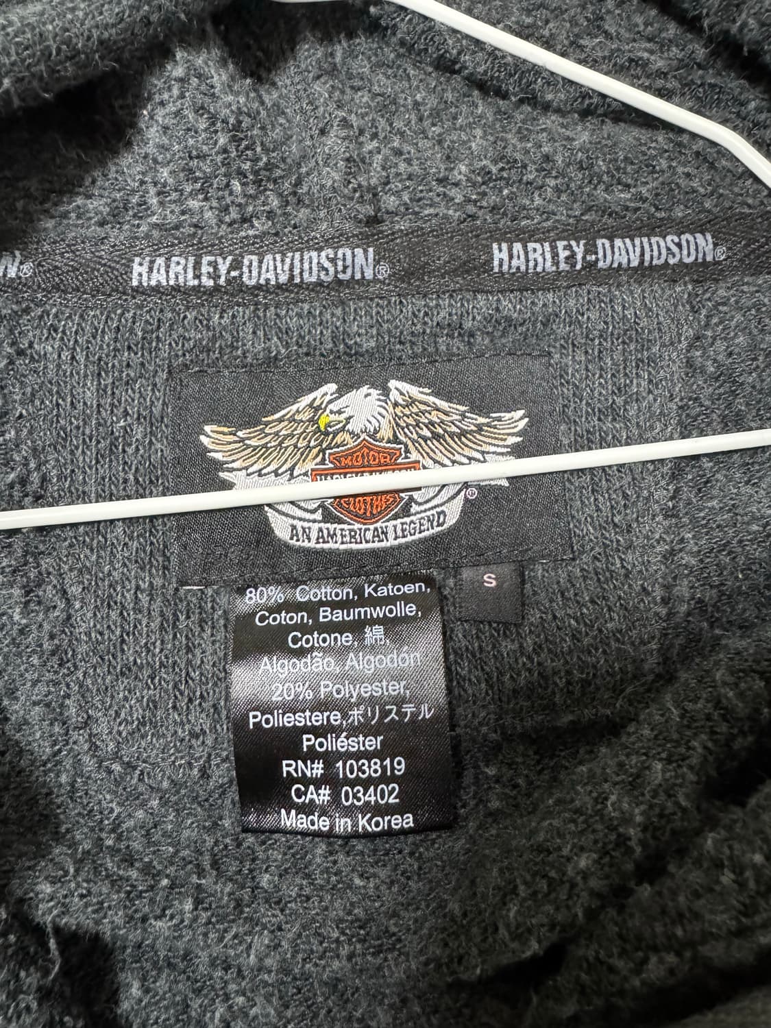 할리데이비슨 후드 집업 상품이미지3