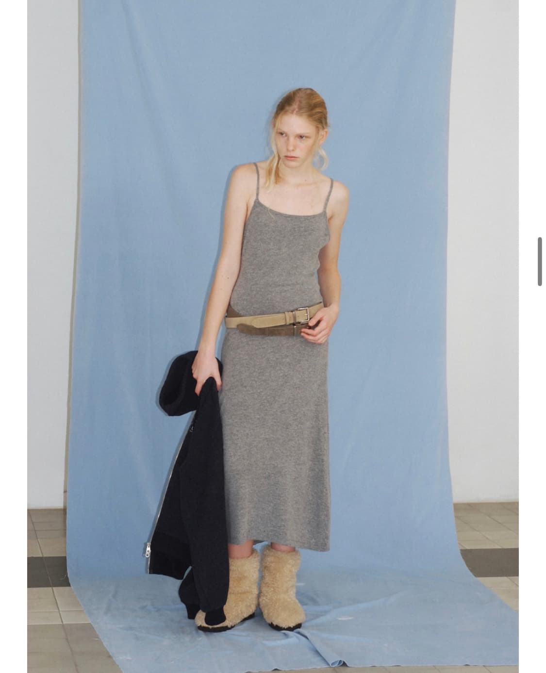 포에토 Bari slit knit dress 원피스 상품이미지3