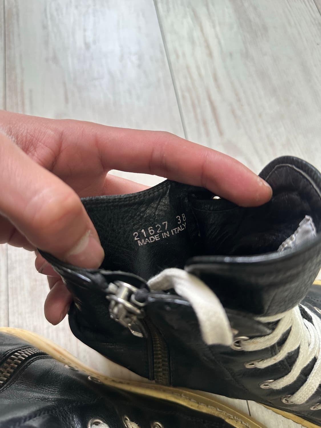 릭오웬스 13FW 컨버스 라몬즈 하이 LPO 릭컨 38 상품이미지7