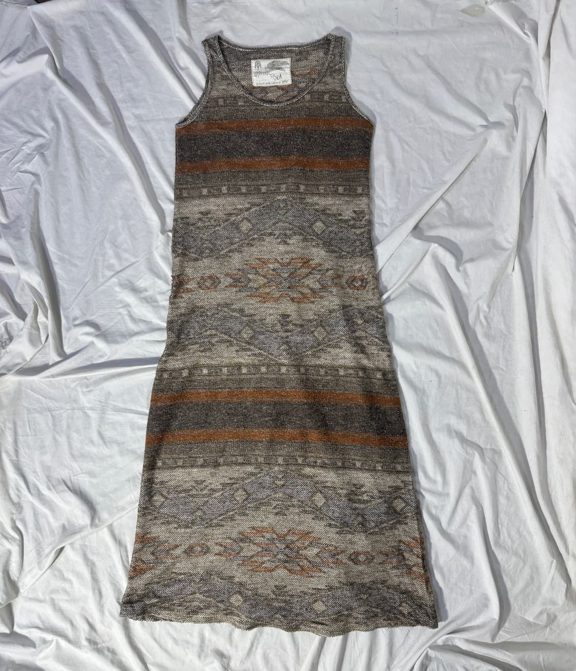 Goa 네이티브 패턴 블랭킷 니트 원피스 y2k 에스닉 lgb 상품이미지1