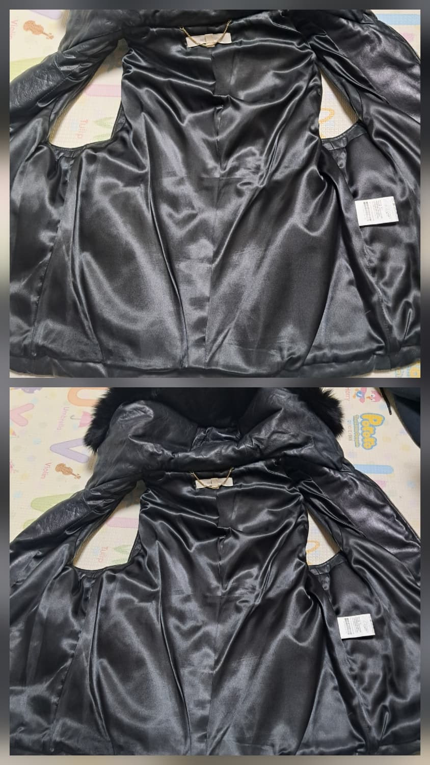 바네사브루노 블랙 폭스퍼 가죽 덕다운 패딩 베스트 조끼 36(44~55) 상품이미지7