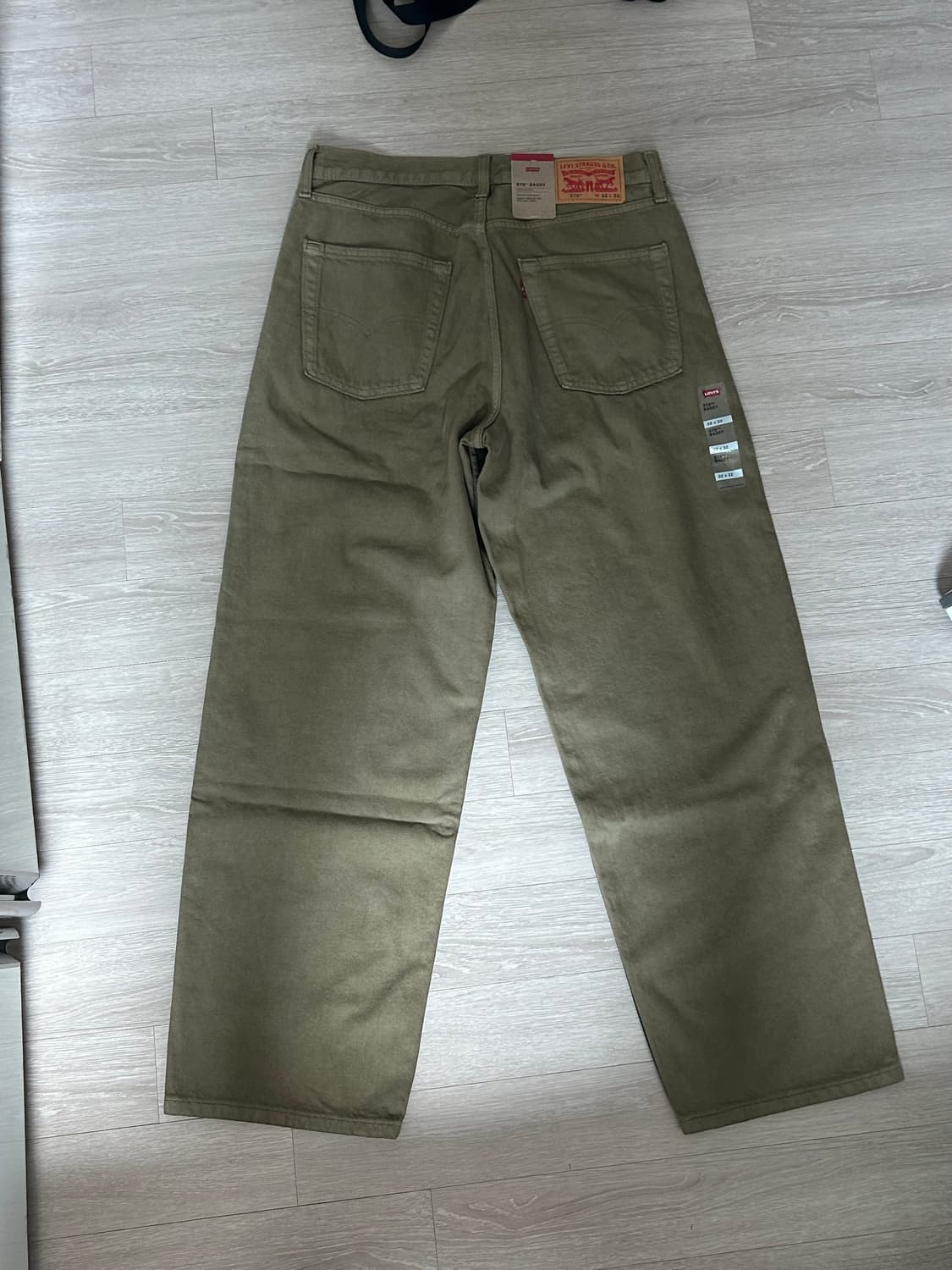 리바이스 578 배기핏 워시드카키 32X32 새상품 상품이미지2