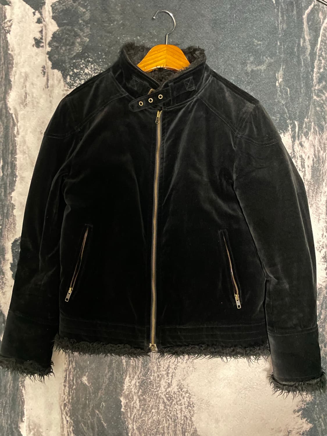 Jack rose 잭로즈 버클 퍼자켓 상품이미지1