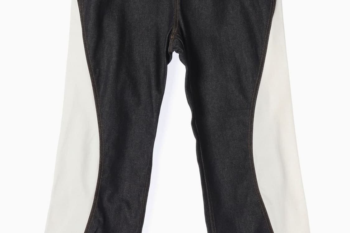 피스오브마인드 사이드 배색 와이드 데님 팬츠 XL 상품이미지4