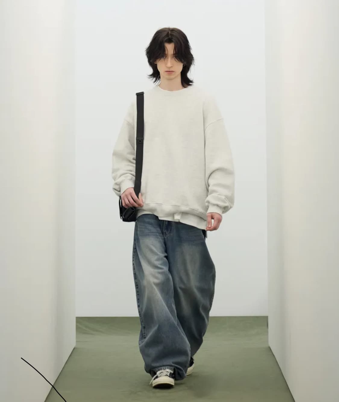 스탠다드에러 87-STAN047 벌룬핏 워싱 와이드 데님팬츠 빈티지 블루 상품이미지2