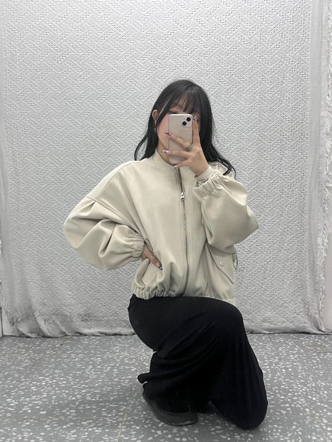 자라 ZARA 스웨이드 오버핏 가오리핏 자켓 105 C05721 상품이미지1