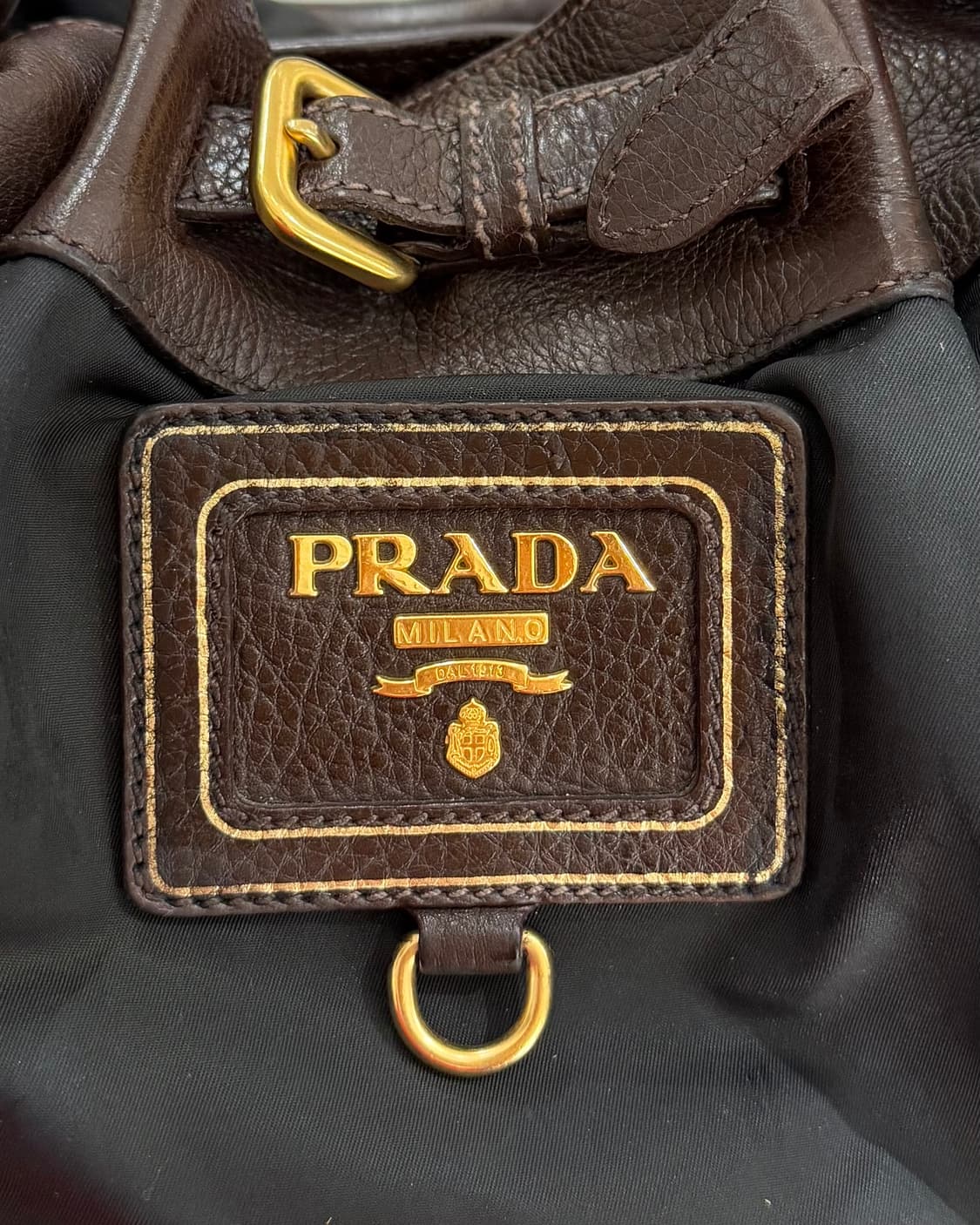 프라다 블랙 포코노 나일론 레더 트리밍 숄더백 상품이미지7