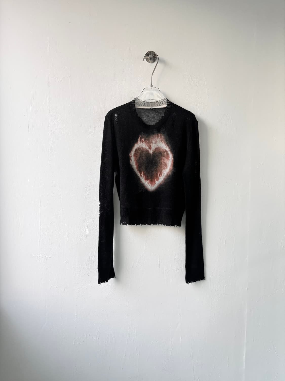 R13 플레이밍 하트 캐시미어 스웨터 상품이미지5