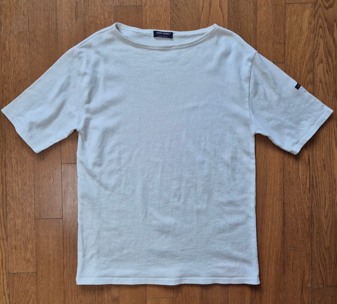 [38]세인트제임스 흰색 반팔 티셔츠 상품이미지1
