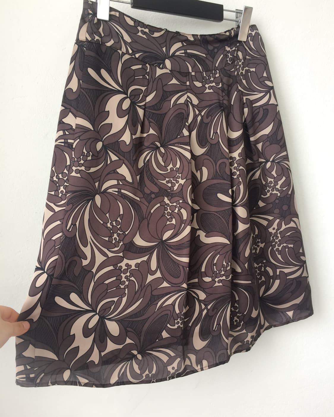Pattern point pleats midi skirt 상품이미지2