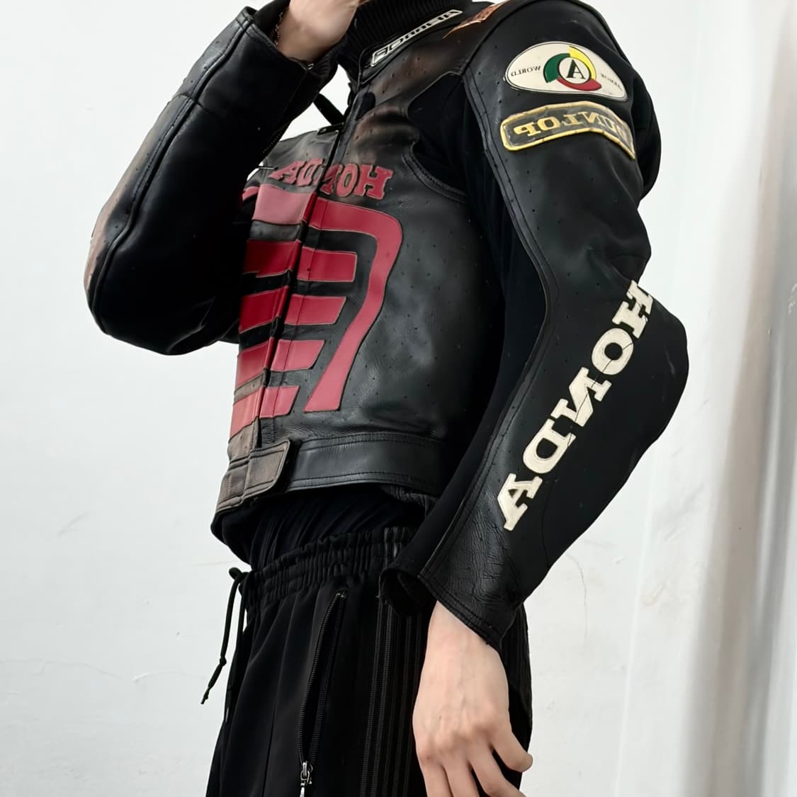 혼다 소가죽 레이싱 자켓 상품이미지5