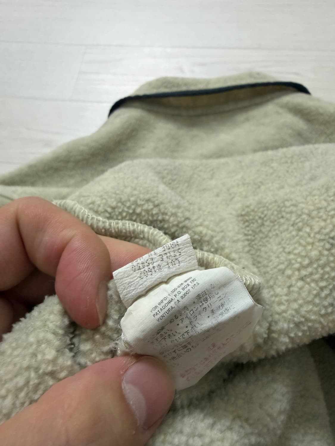 90s 파타고니아 신칠라 스냅 T 오트밀 L 상품이미지8