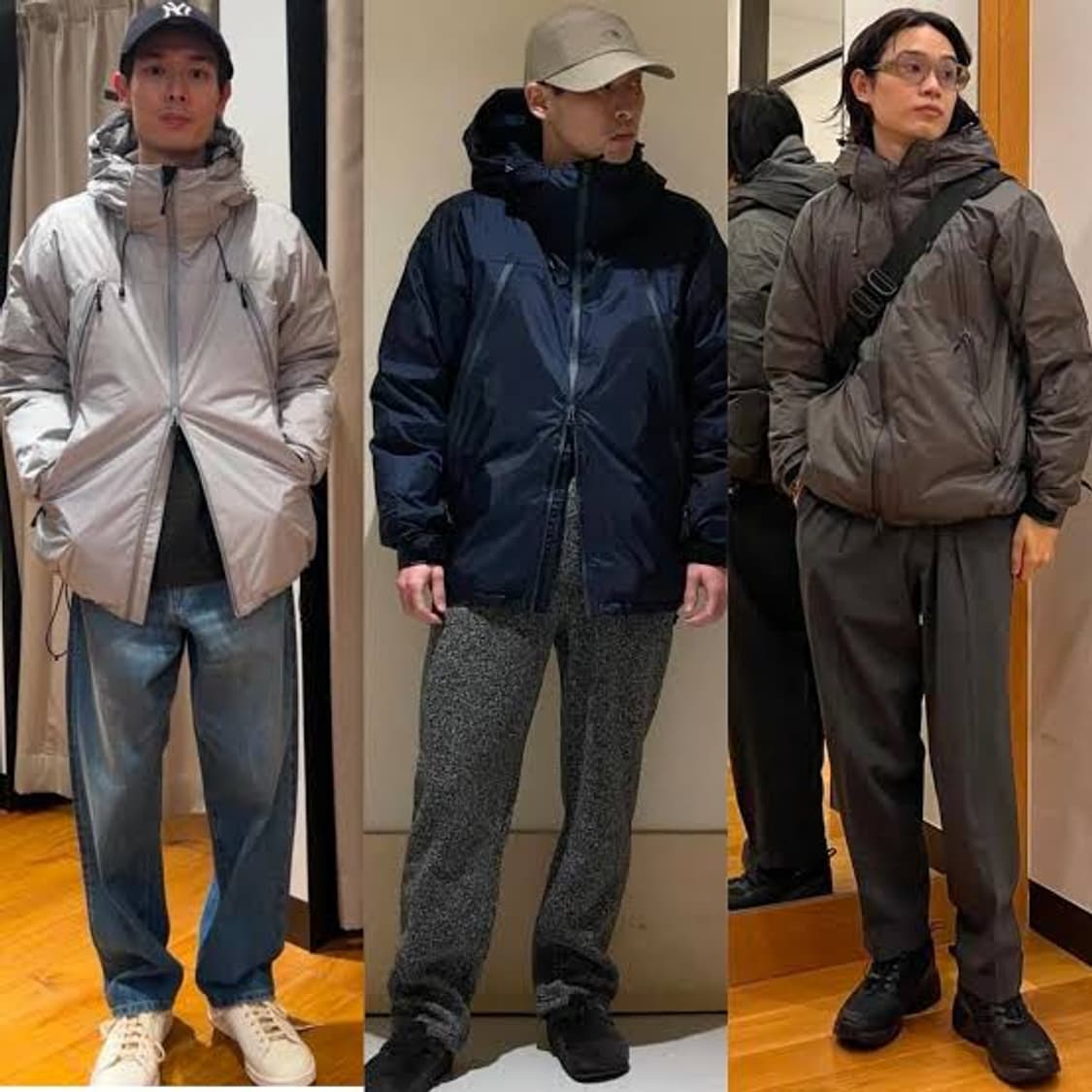 [L] 난가 x 어반리서치 오로라 다운 블루종 블랙 / 패딩 자켓 파카 상품이미지10