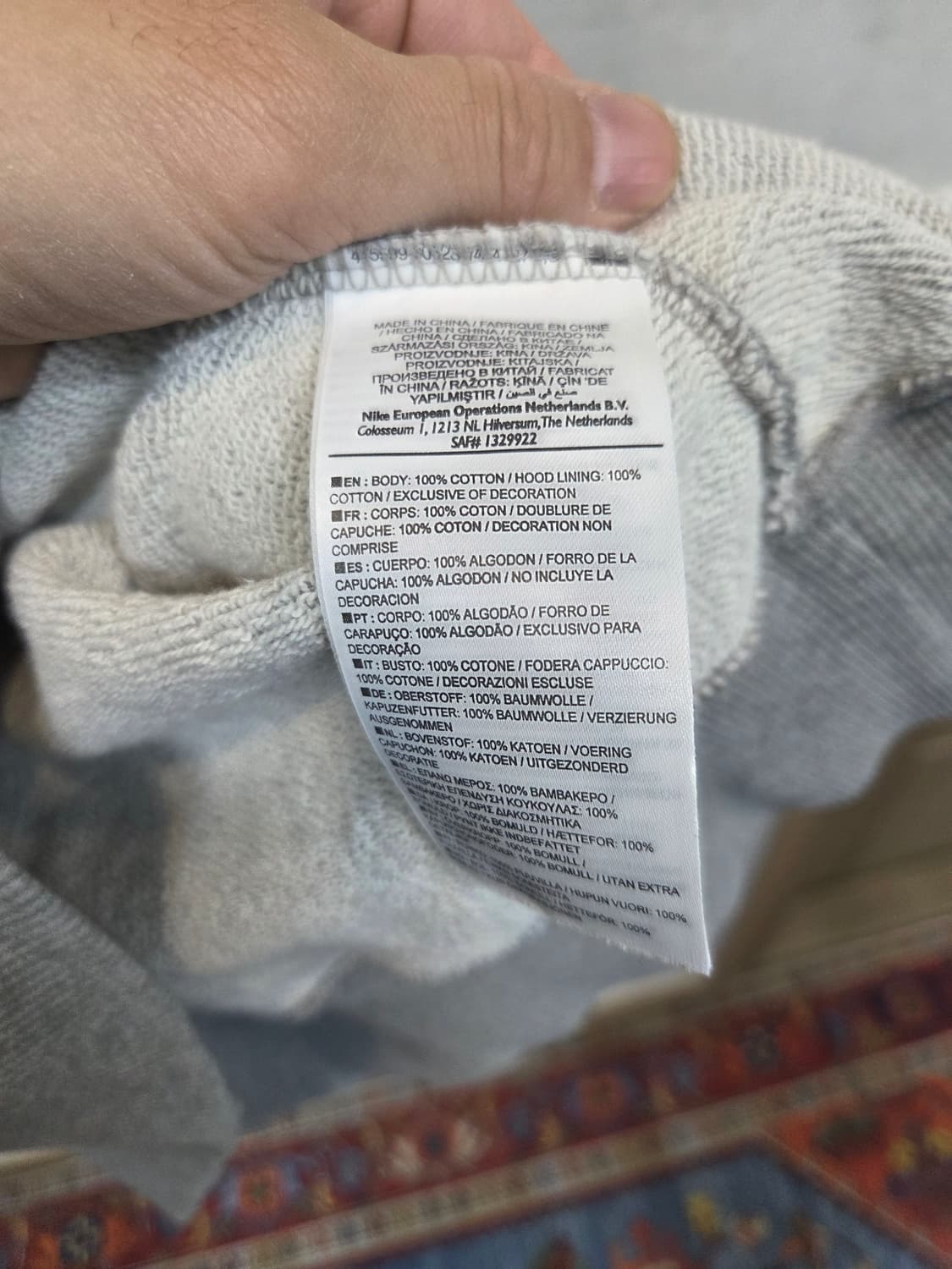 나이키 올드스쿨 빅로고 스웻 후드티 m 상품이미지4