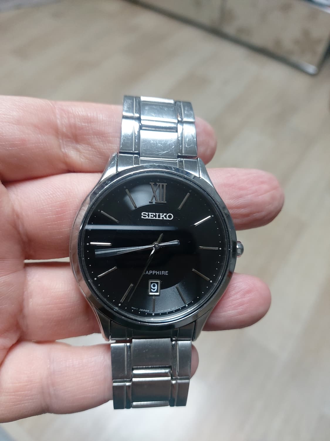 세이코 사파이어 글래스 블랙 다이얼 상품이미지1