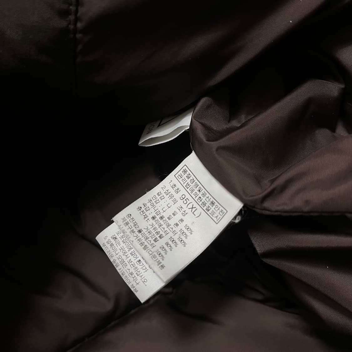 노스페이스 여성 화이트라벨 구스다운 퀼팅 하이넥 패딩 점퍼 XL/95 상품이미지7