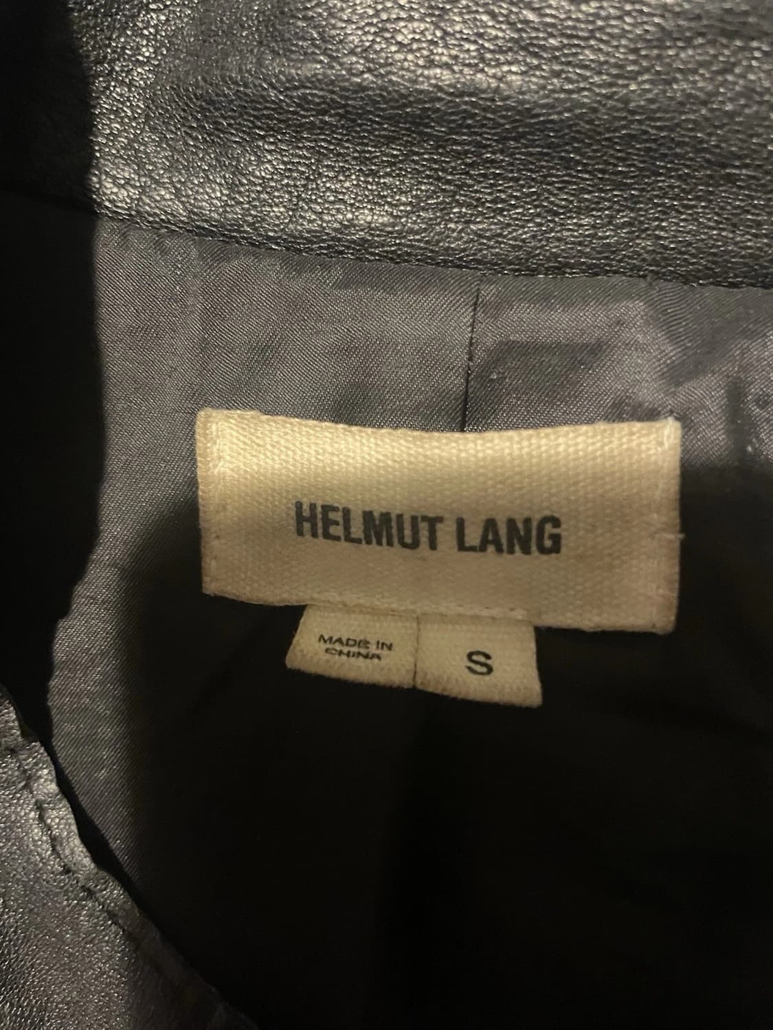 헬무트 랭 텍스처드 레더 모토 자켓 상품이미지3