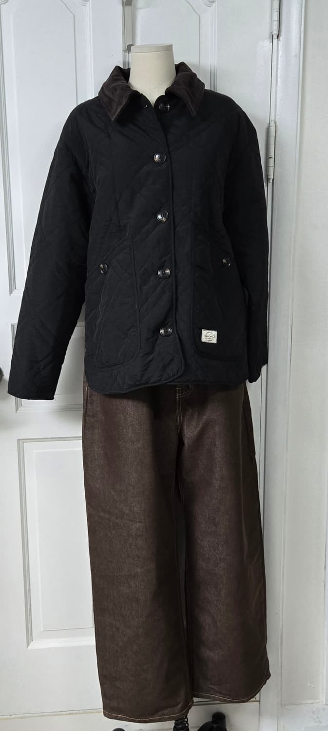 새상품)로브로브 퀼팅점퍼/ootj브라운팬츠 상품이미지2