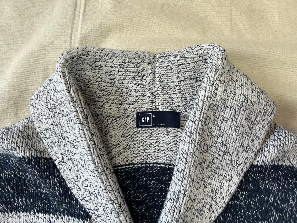 GAP 코튼 숄에리 가디건(남성M) 상품이미지2