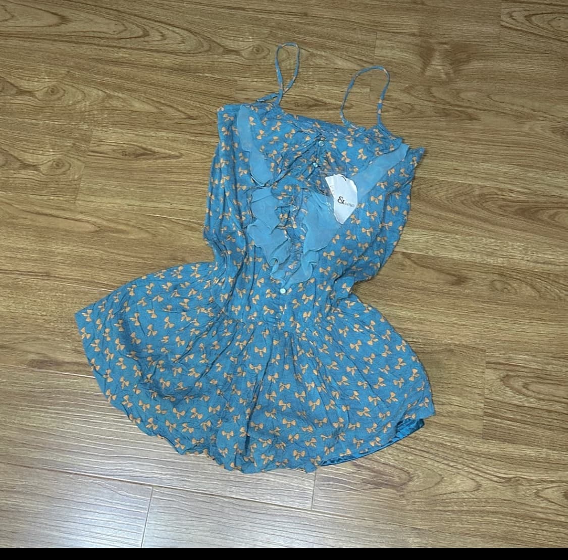 빈티지 핑키앤다이안 점프수트 리본 로걀 히메갸루 코케트 발레코어 고딕 상품이미지1