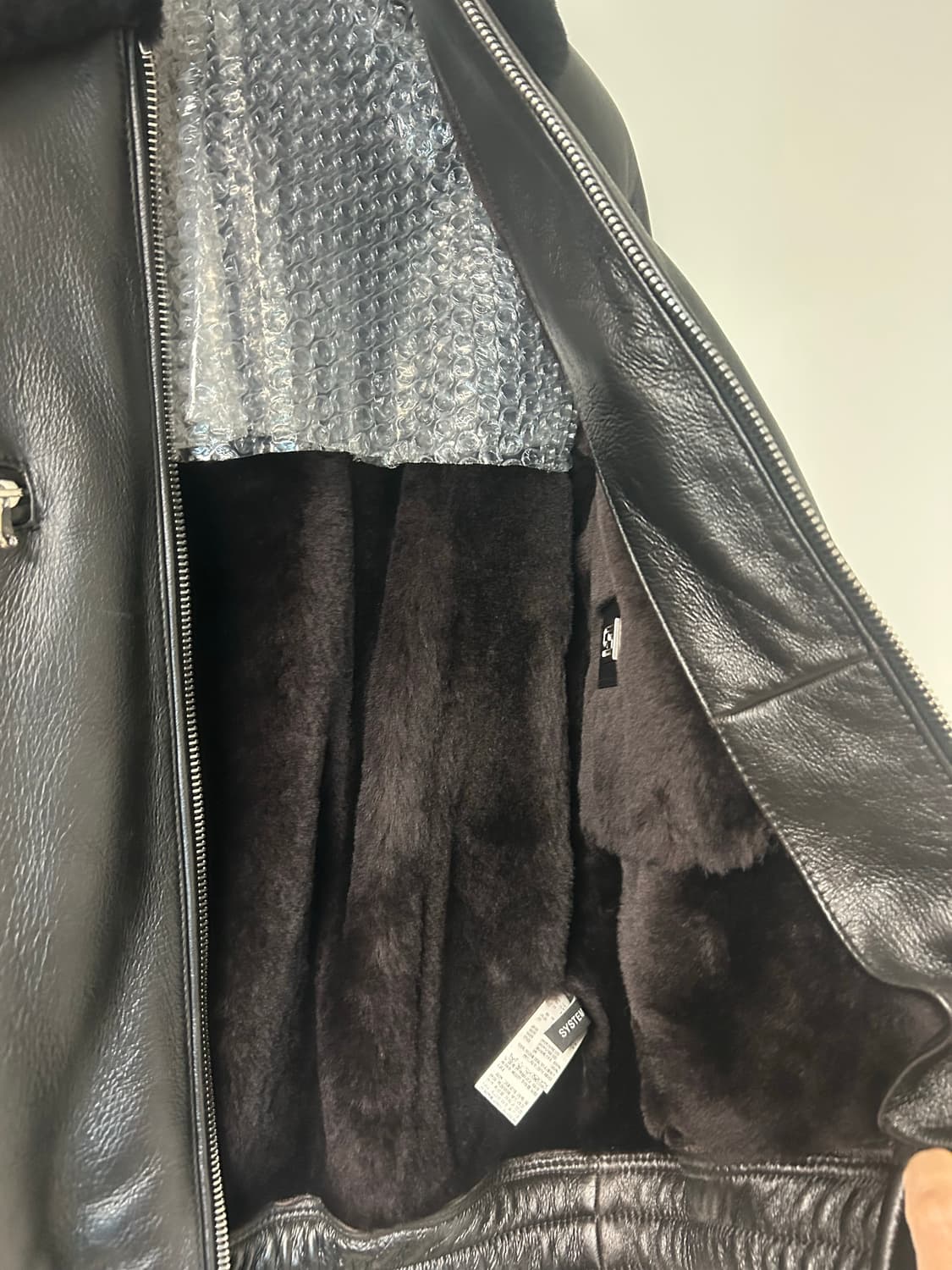 시스템옴므 리얼 무스탕 자켓 신품급 100-105 상품이미지5