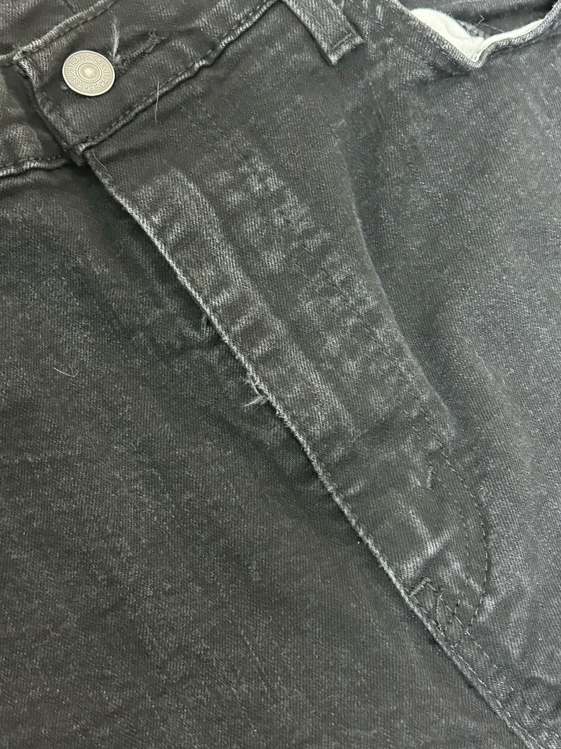 리바이스 527 로우 부츠컷 블랙 워싱 데님팬츠 상품이미지3