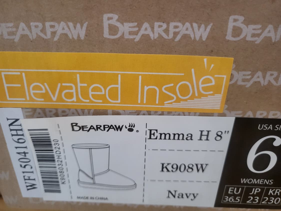 베어파우 엠마 H 8" 네이비 230 새상품 상품이미지6