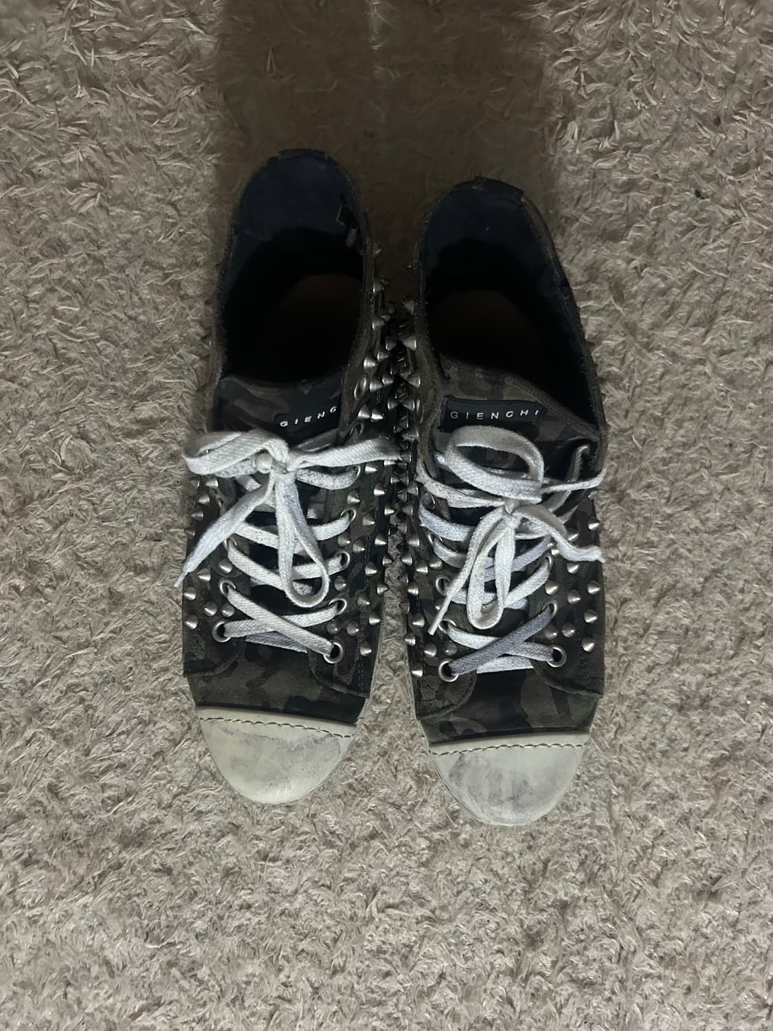 Gienchi 카모 스터드 스니커즈 상품이미지2